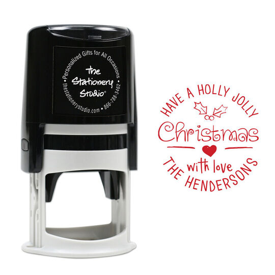 Holly Jolly Self Inking Stamper
